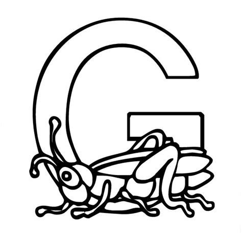 Letter G coloring pages to download and print for free