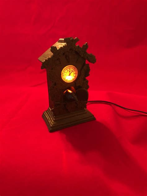 The Munsters Raven Clock Custom Illuminated Mod The Mod Couple