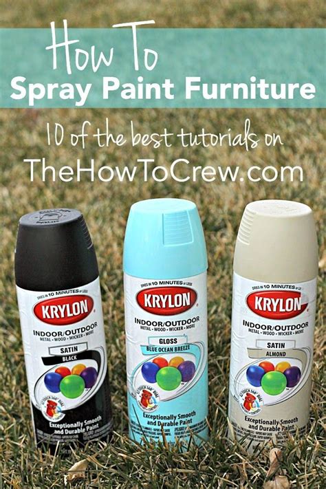 How To Spray Paint Furniture 10 Of The Best Tutorials Spray Paint