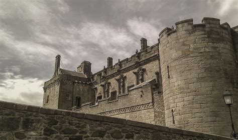Royalty Free Photo Grey Concrete Castle Under Cloudy Sky During