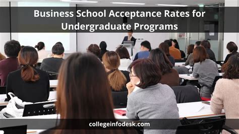 Business School Acceptance Rates For Undergraduate Programs College