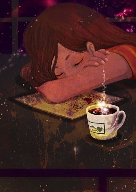 Everyone can brew good taste of coffee easily even at your home. Pin by Lil´ Sweet Haven . on Ilustraciones | Anime art girl, Girly art, Coffee art