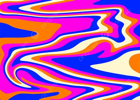 Psychedelic Art Retro Swirl Colorful Fantasy Background Psychedelic