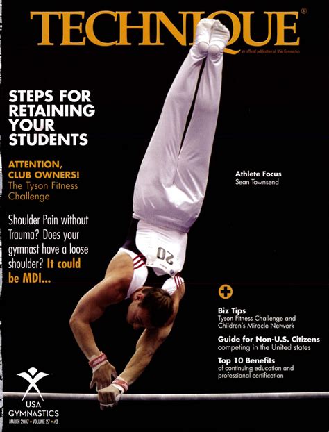 Technique Magazine March 2007 By Usa Gymnastics Issuu