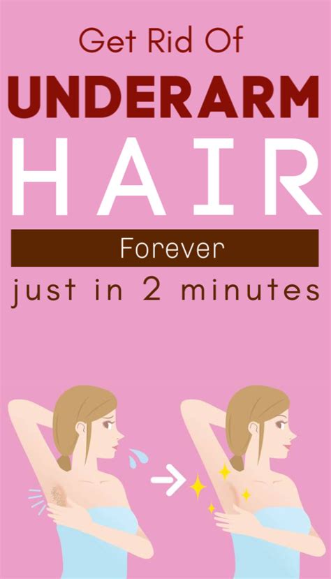 Hair Removal Get Rid Of Underarm Hair Forever With This 2 Ingr Underarm Hair Hair