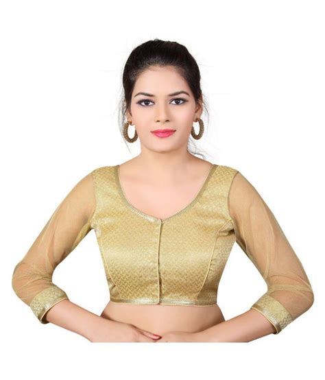 Atulya Designer Blouse Gold V Shape With Dori Blouse Buy Atulya