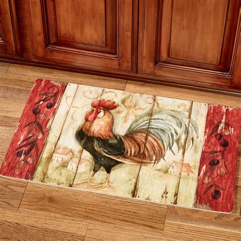 Rustic Rooster Kitchen Comfort Mat | Rooster kitchen, Rooster kitchen decor, Kitchen comfort mat