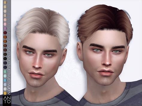 Created By Anto Anto Alan Hairstyle Created For The Sims 4 22