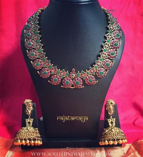 Ruby Mango Necklace From Rajatamaya South India Jewels