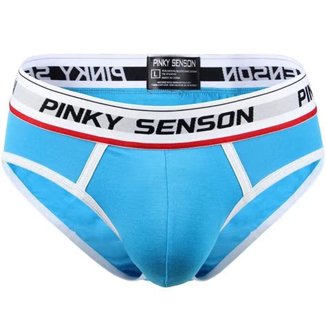 Pinky Senson Gay Underwear Male Fashion Sexy Panties Men Low Rise U Convex Pouch Briefs Men