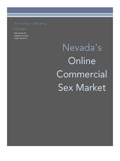 Nevada Sex Trafficking Study Pdf Prostitution Backpage