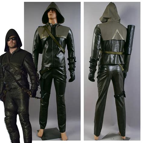 The Arrow Oliver Queen Arrow Costume Green Arrow Cosplay Costume For