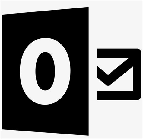 Download Transparent Outlook Logo Hotmail Black Logo Png Pngkit