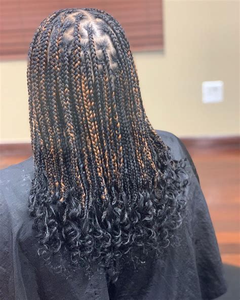 Long Knotless Box Braids With Curly Ends Fip Fop
