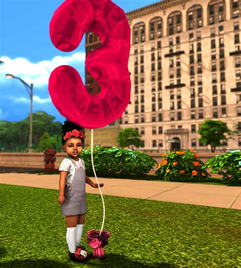 Ebonix Birthday Number Balloons Sims 4 Toddler Sims 4 Cc Kids
