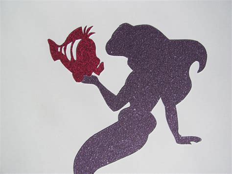 Ariel Little Mermaid Silhouette Clip Art Library