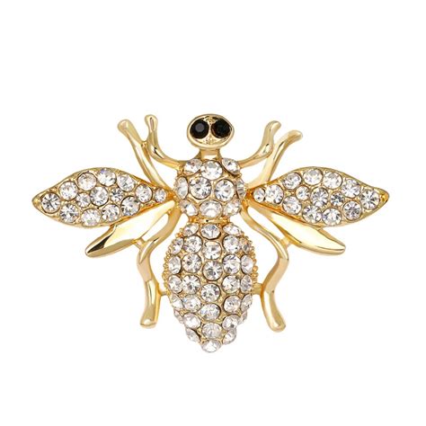 Fashion Rhinestone Crystal Animal Insect Brooch Jewelry Lovely Alloy