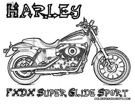 Harley davidson coloring pages for kids. Macho Harley Davidson Coloring | Harley Davidson ...