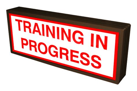 38871 Sblf718w D312r Training In Progress Led Signs Interior