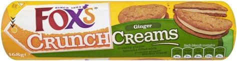 Foxs Ginger Crunch Creams 168g Pack Of 6 Uk Grocery