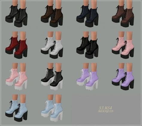 Sims4 Marigold Chunky Combat Boots Artofit