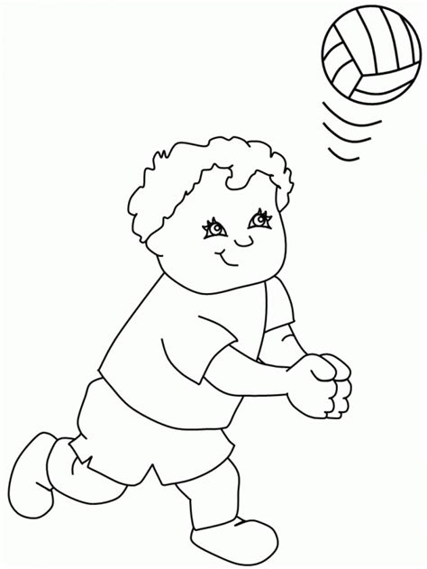 Free Printable Volleyball Coloring Pages For Kids Motherhood