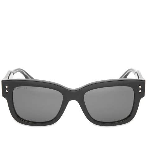 gucci eyewear gg1217s sunglasses black and grey end