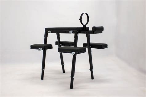 padded bdsm bench with bondage restraints for spanking gear etsy uk