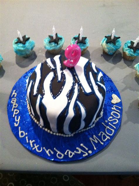 Zebra Birthday Cake No Bake Cake Cake Zebra Birthday Cakes