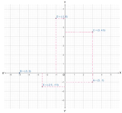 Problems On Plotting Points In The X Y Plane Plot The Points