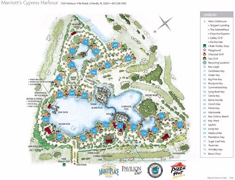 Resort Map Marriott S Cypress Harbour Florida
