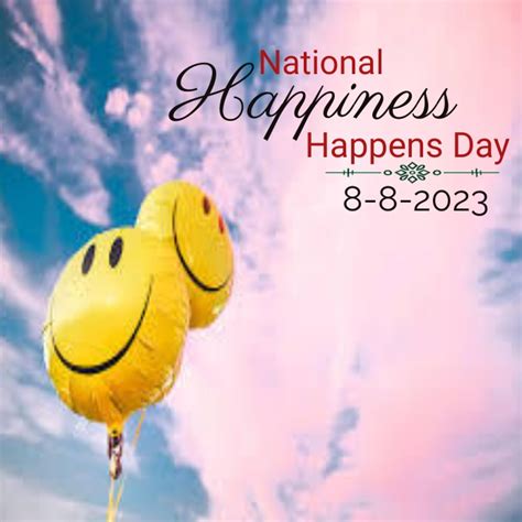 National Happiness Happens Day Instagram Post Template Postermywall