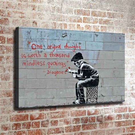40x24 Inches Banksy Inspired Art Print New Hd Print Canvas Etsy