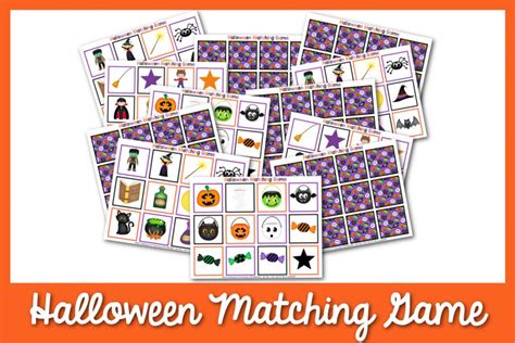 Free Halloween Matching Game Printable
