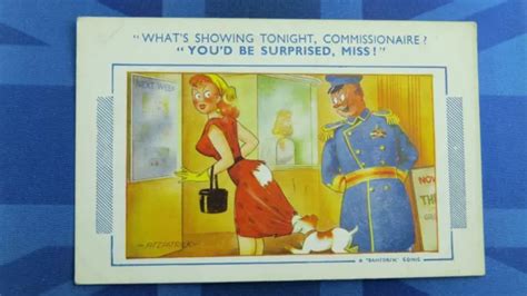 Saucy Bamforth Comic Postcard 1950s Cinema Pictures Whats Showing Tonight £560 Picclick Uk