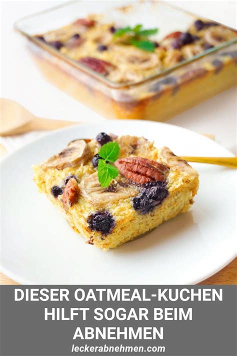 1/4 cup splenda and 1/4 cup brown sugar (1 cup of sugar is way too much), 1/4 cup melted butter and 1/2 cup applesauce, 3/4 cup raisins. Baked Oatmeal Rezept - Haferflockenkuchen zum Abnehmen ...