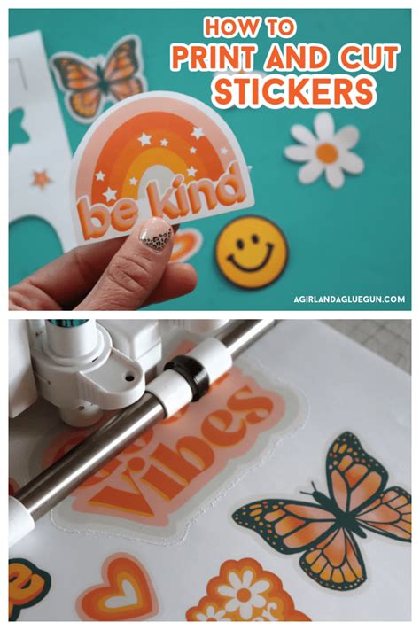 How To Print And Cut Stickers A Girl And A Glue Gun