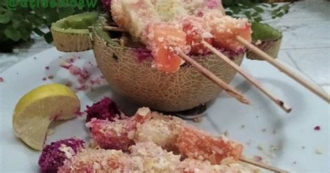 Resep Sate Buah Manis Seger Crunchy Oleh Ati Dewanthi Cookpad