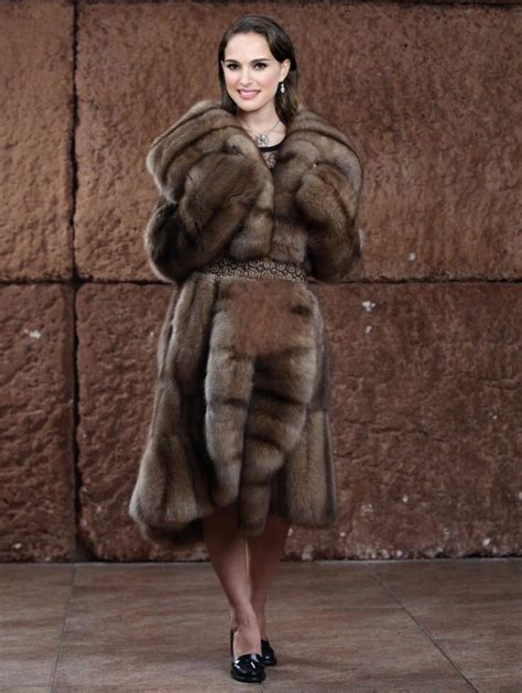 Natalie Portman In Sable Fur By Furhugo On Deviantart Sable Fur Coat Fur Coat Fur