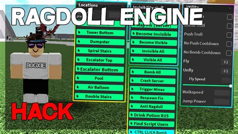Today video about ragdoll engine gui with many features like bomb all trigger mines invisible map invisible all and many others. Roblox Ragdoll Engine HACK | FE TROLLING GUI, BOMB ALL ...