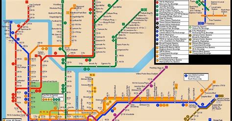 New York City Subway Map Free Printable Maps