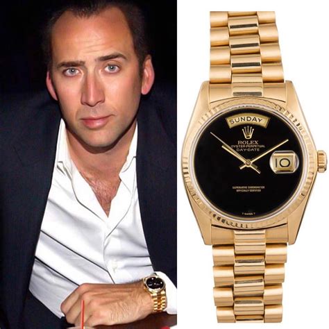 Nicolas Cage Rolex Day Date Presidental