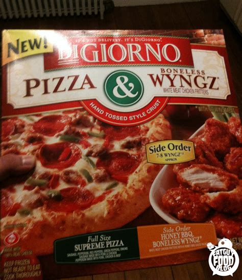 fatguyfoodblog digiorno pizza and boneless wyngz