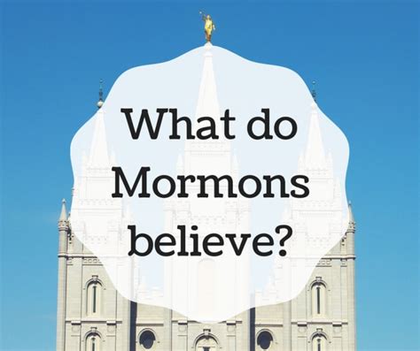 Do Mormons Believe In Jesus Owlcation