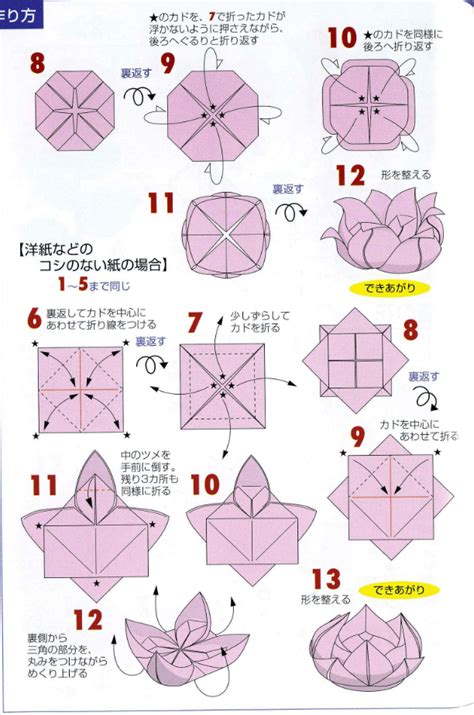 Origami Lotus Flower Tutorial Origami Flowers Instructions Origami