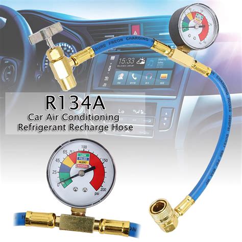 Car Auto Air Condition R134a Refrigerant Fluorine Recharge Hose Plus