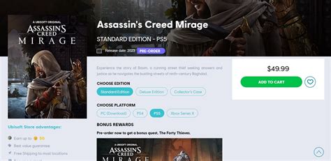 Assassin S Creed Mirage Priced At 49 99 Collector S Edition Contents