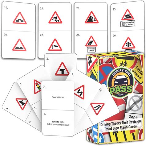 128 Road Sign Flash Cards Driving Theory Test Revision Flash Cards