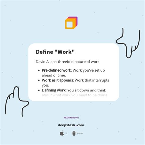 Define Work Deepstash