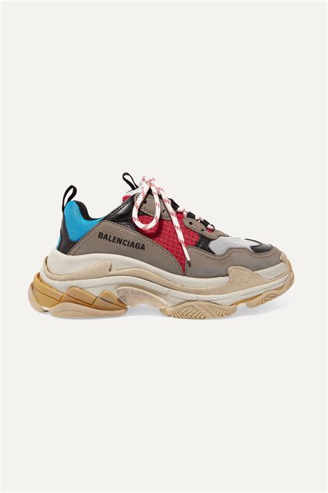 Balenciaga Synthetic Triple S Clear Sole In Red For Men Lyst
